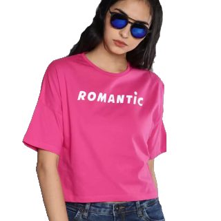 KOOK N KEECH  Printed Women Round Neck Pink T-Shirt at Rs.383